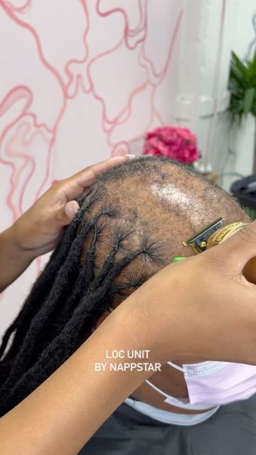 Locs With Weave Black Women, Loc Styles Women Medium, Alopecia Loc Hairstyles, Simple Loc Styles Long, Nappstar Locs Styles, Wig Over Locs Black Women, Mohawk Loc Styles Black Women, Nappstar Locs, Bun Loc Styles For Women