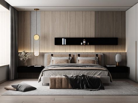 12374. 3D Bedroom Interior Model Download By Huy Hieu Lee Contemporary Bedroom Design, Condo Interior Design, Bedroom Interior Design Luxury, Condo Interior, Modern Luxury Bedroom, Double Height, Luxury Bedroom Master, Bedroom Decor Design, Bedroom Bed Design