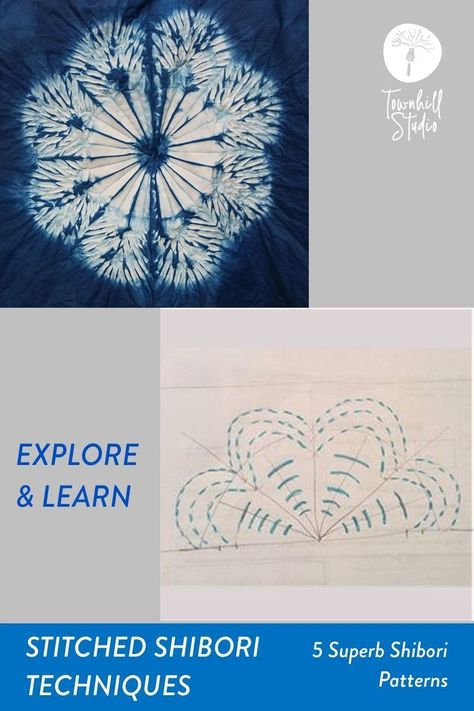 Shibori Sewing Techniques, Batik Diy Tutorials, Itajime Shibori Techniques, Shibori Stitching Techniques, Shibori Techniques Pattern, Shibori Techniques Diy, Diy Shibori Tutorials, Shibori Pattern Design, Shibori Folding Techniques