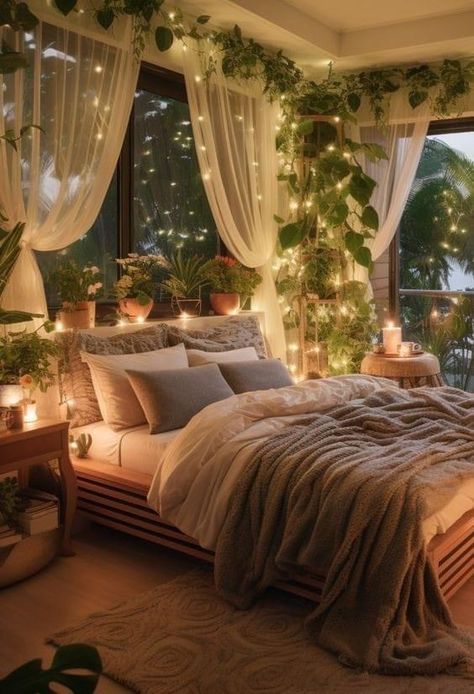 Aesthetic Room Fairy Lights, Fairy Apartment Aesthetic, Fairy Bedroom Aesthetic, Fur Aesthetic, Vibey Room, Fairy Bedroom, Dream Bedrooms, Cosy Bedroom, Richmond Park