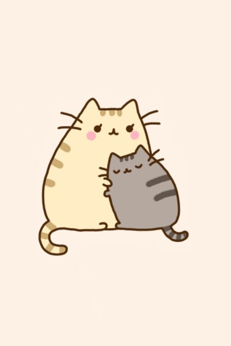 Happy Mother's Day!! Pusheen Mothers Day, Mother Cat And Kittens Drawing, Cute Mom Drawings, Mom Cat And Kitten Tattoo, Pusheen Aesthetic, Cat Mothers Day, Ginger Cat Art, Cute Pictures To Draw, Mothers Day Drawings