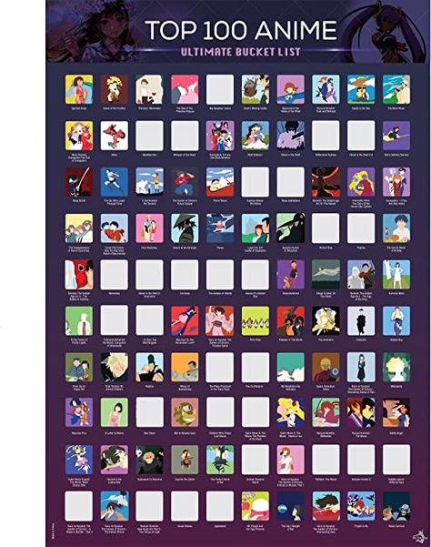 100 Anime List, Anime Bucket List, Bucket List Movie, Christmas Gifts For Adults, Anime List, Ultimate Bucket List, Classic Anime, Anime Akatsuki, National Park Posters