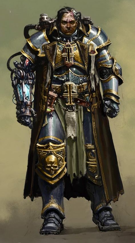 Warhammer 40k - Inquisitor - Ordo Xenos - Power Armor Adeptus Soritas, Inquisitor 40k, Warhammer Inquisitor, Warhammer 40k Rpg, Dark Heresy, Grim Dark, Grey Knights, 40k Artwork, Warhammer 40k Art