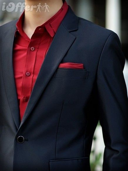 groomsmen suit outfit idea Black Suit Red Shirt, Black Blazer Outfit Men, Black Suit Red Tie, Mens Black Suit, Mens Red Dress Shirt, Suit With Red Tie, Dark Red Suit, Red Tie Men, Red Shirt Men