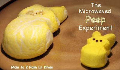 The Microwaved Peep Experiment - How big can they get when heated? You MUST try it to find out - your kids will enjoy this one! Peeps Party, Easter Science, Easter Theme, Kids Science, Easter Peeps, Preschool Science, Science Ideas, Easter Time, Easter Activities