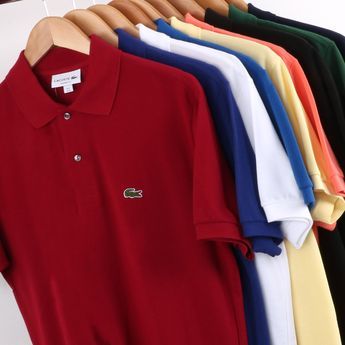 Lacoste Polo Shirt Men, Polo Shirt Lacoste, Camisa Lacoste, Lacoste Clothing, Vans Jacket, Clothing Store Displays, Polo Shirt Outfits, Lacoste T Shirt, Polo Suits