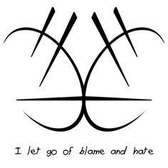 I Let Go Of Blame & Hate Sigil Symbols, Pagan Protection, Moon Glyphs, Wicca Tattoo, Protection Sigils, Witch Symbols, Tattoo Symbols, Magick Symbols, Sigil Tattoo