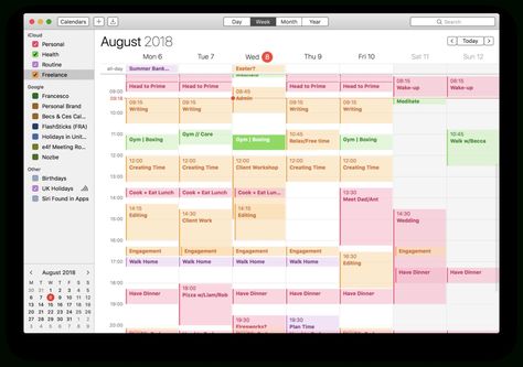 Calendar Blocking, Notion Inspiration, Block Calendar, Calendar Activities, Time Planner, Calendar Time, Calendar Organization, Digital Organization, Life Management