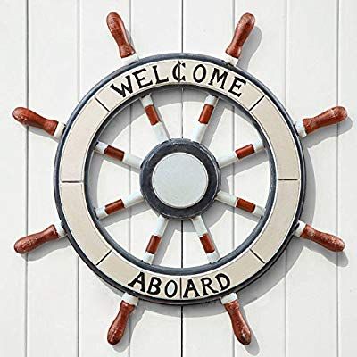 Boat Wheel, Anchor Decor, Wheel Craft, Nautical Crafts, Studio Newborn, Ship Decor, Wheel Decor, Lake Decor, Boat Anchor