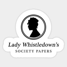 Bridgerton Logo, Lady Whistledown, Laptop Design, Cute Laptop Stickers, Extraordinary People, Art Journal Therapy, Sticker Designs, Black Stickers, Silhouette Cameo Projects