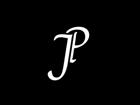 JP lettering by Urška Čokelj Jp Logo Design Letter, Initials Nails, Letter J Tattoo, Jp Logo, Logo Design Letter, P Logo Design, J Tattoo, P Tattoo, Letter Tattoo