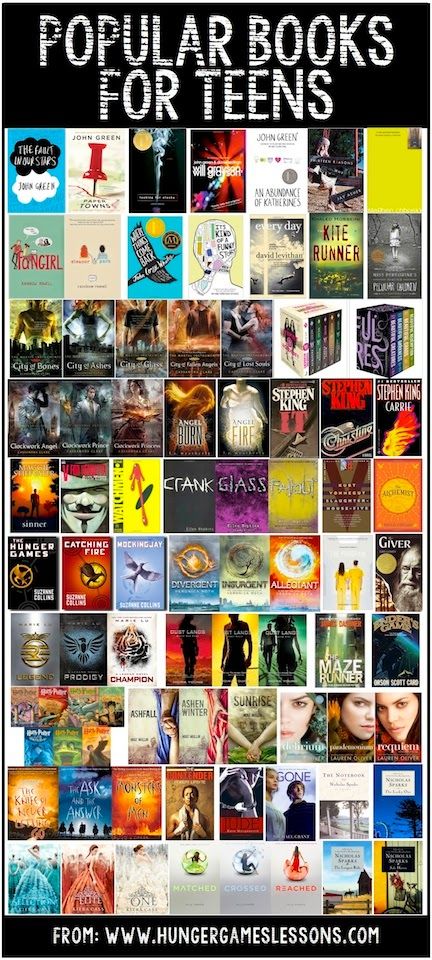 Popular books for teens on www.hungergameslessons.com Book Bucket, Book Suggestions, Ya Books, Books Young Adult, Popular Books, Books For Teens, Book Fandoms, Classic Books, I Love Books