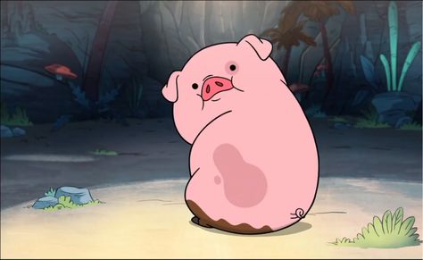 (I love PPIIIIGS!)  Oh, hello. I didn't see you there. Gravity Falls Waddles, Gravity Falls Wiki, Desktop Wallpaper Fall, Pig Wallpaper, Cute Piglets, 1080p Wallpaper, Pet Pigs, Baby Pigs, Original Wallpaper