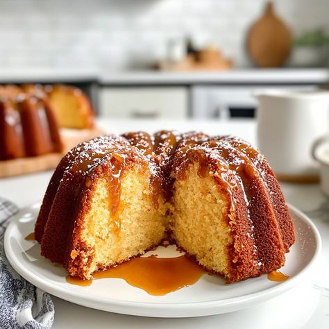 Rum Cake with Rum Butter Sauce - Yeyfood.com: Recipes, cooking tips, and kitchen hacks for home cooks of all levels King Arthur Rum Cake, Rum Cake Loaf Pan, Brown Butter Rum Cake, Tom And Jerry Recipe, Tortuga Rum Cake, Caribbean Rum Cake, Rum Butter, Hacks For Home, Eggnog Cake