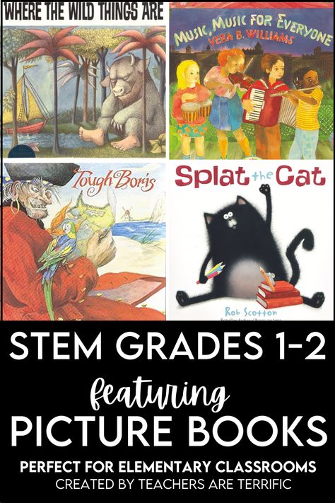 First and Second grade STEM and things I learned from reading picture books with the youngest engineers. Book recommendations and STEM projects are included! Steam Activities Elementary, Storybook Stem, First Grade Projects, Stem Activities Kindergarten, Reading Picture, Kindergarten Stem, Picture Book Activities, Pirate Books, Stem Books