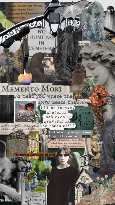 #cemetery #cemeteryaesthetic #morbid #morbidcore #graveyard #grave #graves #funeral #mementomori #spooky #spookyaesthetic #tombstone Gothic Wallpaper, Southern Gothic, Aesthetic Collage, Memento Mori, Tombstone, Graveyard, Aesthetic Backgrounds, Cemetery, Cute Wallpapers