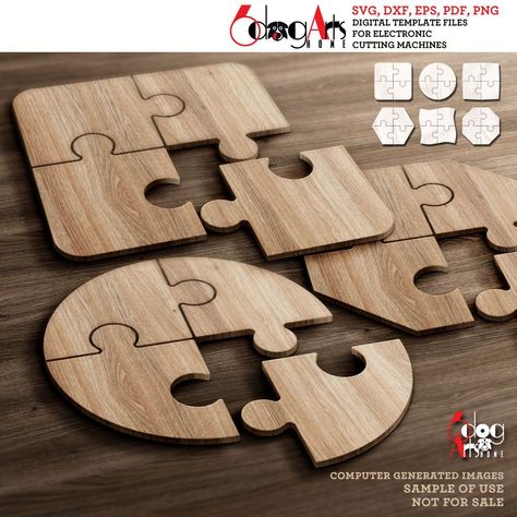 Small Woodworking Projects Wooden Products Ideas, Creative Coasters, Cnc Ideas, Cricut Print And Cut, Carpentry Workshop, Small Woodworking Projects, Small Wood Projects, Digital Svg, Wooden Puzzles