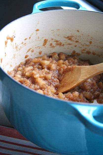 Stovetop Applesauce - Hungry by Nature Dutch Oven Applesauce, Dutch Oven Stovetop Recipes, Apple Sauce Recipes Stove Top, Winesap Apple Recipes, Applesauce Recipes Stovetop, Stove Top Apple Sauce, Apple Stovetop, Stovetop Apples, Stovetop Applesauce