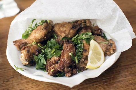 "Camel Wings" chicken wings seasoned with lemon and olive oil at Lebanese Taverna, Arlington, VA Chicken Wing Seasoning, Lebanese Chicken, Wings Chicken, Wing Recipe, Lebanese Food, Arlington Va, Lebanese Recipes, Wing Recipes, Chicken Wing Recipes