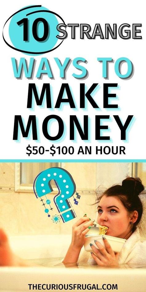 Weird ways to make money. When you’re broke, you might be looking for all the ways to make extra money. Here are 10 strange ways to make money fast. I personally could not do #3 though it would be fulfilling and makes lots of money!! If you want to know how to make extra cash or are looking for side hustle ideas, you should check out these weird ways to make money on the side. #makemoney #sidehustle Company Job, How To Use Facebook, Social Media Jobs, Work At Home, Ways To Make Money, Make Money Fast, Remote Jobs, Fast Money, Home Jobs