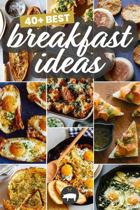 We have a variety of 40+ really delicious breakfast ideas for you all today to help you also start your mornings on the right foot! #breakfast #eggs #recipe #brunch #yum Delicious Breakfast Ideas, Breakfast Eggs, Egg Dishes, Eggs Recipe, Weekend Breakfast, Savory Breakfast, Delicious Breakfast, Breakfast Brunch Recipes, Easy Healthy Breakfast