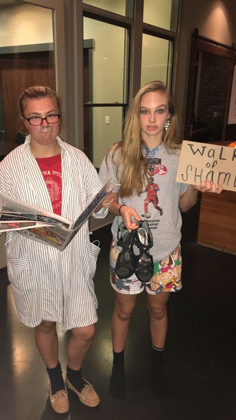 Old man and “walk of shame” Walk Of Shame Costume, Walk Of Shame, Last Minute Halloween Costumes, Walking, Halloween Costumes, Halloween, My Style