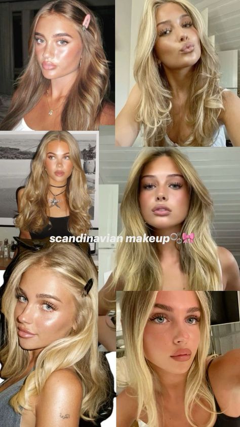 Scandinavian Makeup, Dewy Summer Makeup, Sunkissed Makeup, Pretty Makeup Looks, Formal Makeup, Summer Makeup Looks, Dewy Makeup, Smink Inspiration, Cute Makeup Looks