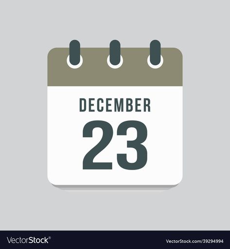 December Icons, Holidays In December, December Images, Days Of The Month, Calendar Png, Monday Tuesday Wednesday Thursday Friday, Calendar Day, 23 December, Illustration Flat