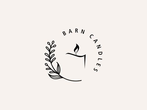 Candle Logo Minimalist, Wax Melt Logo Ideas, Logo Design For Candles, Scented Candles Logo Design Ideas, Candle Company Logo Ideas, Candles Logo Ideas, Candle Logo Design Inspiration, Candle Company Logo, Logo For Candle Business