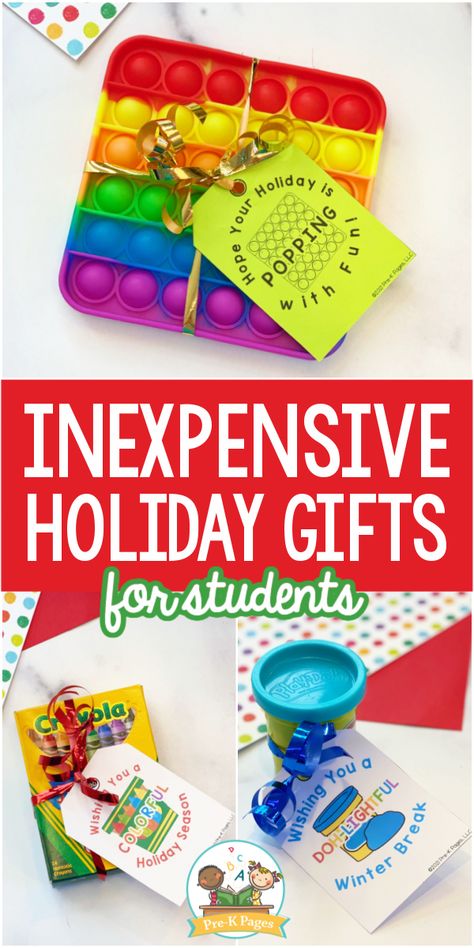 Classmate Christmas Gifts, Holiday Gifts For Students, Christmas Gifts For Students, Gifts For Your Students, Classroom Christmas Gifts, Preschool Christmas Gifts, Class Christmas Gifts, School Christmas Gifts, Inexpensive Holiday Gifts