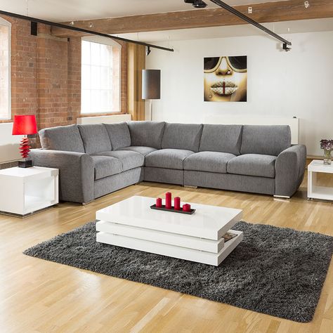 L Shape Sofa Design, Shape Sofa Design, L Shaped Sofas, Sofa Design Living Rooms, L Shape Sofa Set, Small Corner Sofa, Grey Corner Sofa, High Quality Sofas, Room Sofa Design