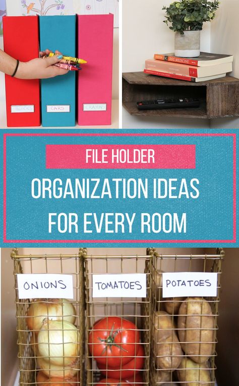 10 Creative Ways To Organize With Magazine Holders Around Your House Ways To Organize Your Home, Organize Life, Diy Organizer, Organizing Hacks, Organisation Hacks, Ways To Organize, File Holder, Organize Your Home, Design Apartment