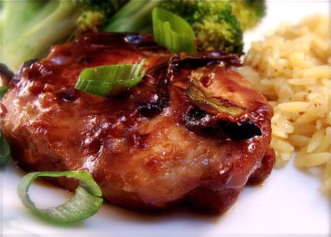 Make and share this Honey Glazed Hoisin Pork Chops recipe from Genius Kitchen. Recipes With Oyster Sauce, Pork Chops Recipes, Hoisin Pork, Pork Chop Sauce, Pork Meals, Pork Sauce, Glazed Pork Chops, Glazed Pork, Pork Glaze