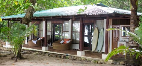 Surf House - Villas at Florblanca Resort, Costa Rica Tiny Beach House, Beach Shacks, Style Surf, Hawaii Homes, Surf House, Surf Shack, House Beach, Beach Shack, Beach Cottage Decor