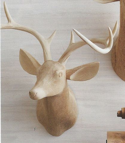 Wooden Deer Head, Wood Deer Head, Wood Trophy, Wood Deer, Deer Trophy, Wooden Deer, Trophy Head, Stag Head, Wood Animal