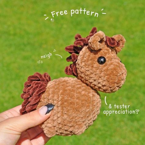 I Have No Words, Instagram Pattern, Crochet Horse, Easy Crochet Animals, 1000 Followers, Beginner Crochet Tutorial, Quick Crochet Patterns, My Horse, Crochet Animals Free Patterns