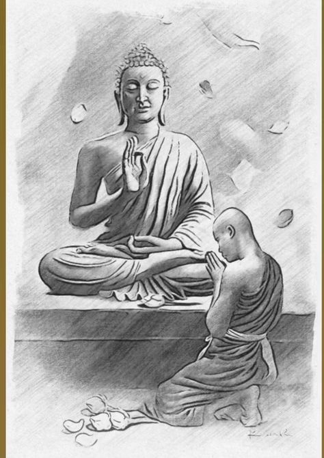 Buddha Drawing Pencil Sketches, Bhudha Image Drawing, Buddha Sketch Drawings, Buddha Pencil Sketch Art, Buddha Pencil Sketch, Boodha Tattoo, Myanmar Tattoo, Buddha Sketch, Buddha Mural