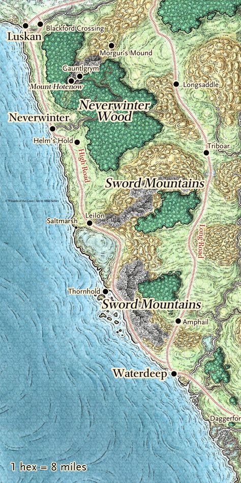 Ghosts of Saltmarsh in the Forgotten Realms (free maps!) – Eventyr Games Ghosts Of Saltmarsh, Lost Mines Of Phandelver, Nice Map, Fantasy City Map, Fantasy Map Making, Map Ideas, Dnd World Map, Map Games, Advanced Dungeons And Dragons