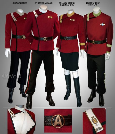 Star Fleet Uniform, Star Wars Officer Uniform, Star Wars Uniforms, Maroon Uniform, Star Trek Uniform Pattern, Star Trek Beyond Uniform, Starfleet Uniform, Star Trek Next Generation Uniform, Star Trek Tng Uniform