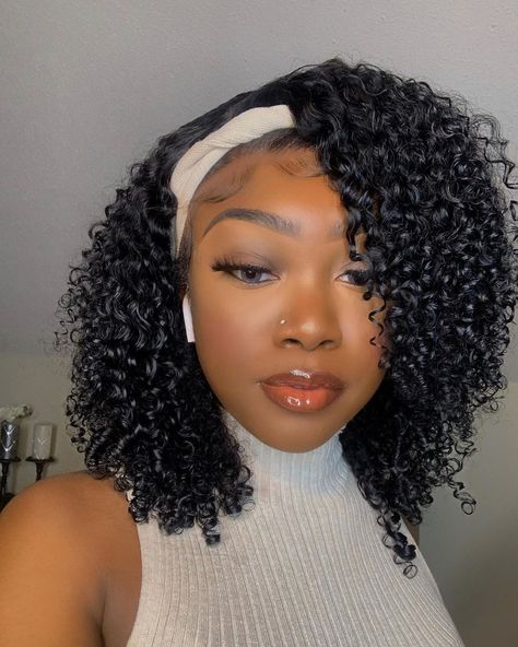 16inch Wig, Curly Weave Hairstyles, Virgin Hair Wigs, Headband Wig, Wig Short, Curly Hair Wig, Curly Lace Front Wigs, Curly Human Hair Wig, Human Virgin Hair