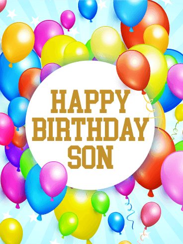 Send Free Rainbow Birthday Balloon Card for Son to Loved Ones on Birthday & Greeting Cards by Davia. It's 100% free, and you also can use your own customized birthday calendar and birthday reminders. Happy Birthday Son Images, Son Birthday Quotes, Son's Birthday, Birthday Wishes For Kids, Son Birthday, Balloon Card, Birthday Wishes For Son, Birthday Card Messages, Birthday Cards For Son