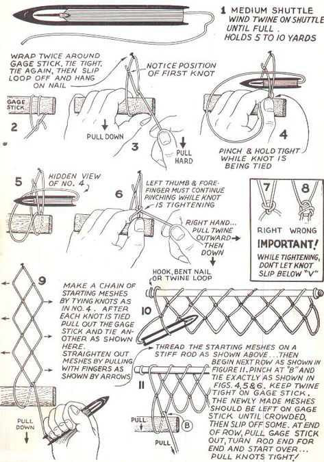 Diy Fishing Net, Knot Board, Sailing Knots, Net Making, Island Survival, Survival Knots, Knots Guide, Knots Diy, Survival Life Hacks