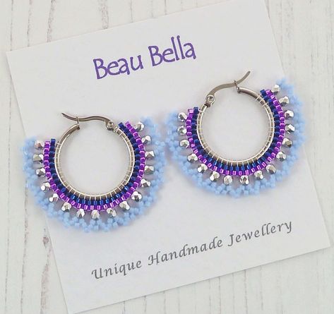 This Hoop Earrings item by BeauBellaJewellery has 23 favorites from Etsy shoppers. Ships from United Kingdom. Listed on 20 Nov, 2023 Purple Beaded Earrings, Interlocking Circle Necklace, Hoop Earrings Large, Beadwork Designs, Brick Stitch Earrings, Earrings Large, Beaded Jewelry Patterns, Large Hoop Earrings, Beaded Hoop Earrings