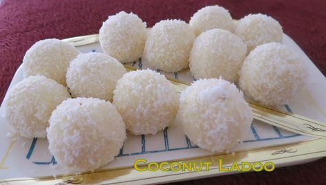 Milk Powder Recipes, Recipes With Milk, Coconut Ladoo, Diwali Sweets Recipe, Eid Food, Diwali Sweets, Diwali Food, Coconut Milk Powder, Powder Recipe