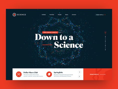 Science Header, Science Web, Corporate Website Design, Header Design, Website Header, Led Design, Science Themes, Website Header Design, Retro Logos