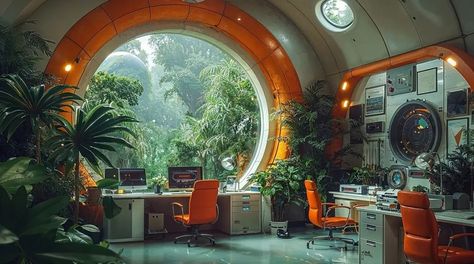 Punk Interior Design, Punk Interior, Eco Futurism, Punk Bedroom, Sci Fi Room, Neo Futurism, Solar Punk, Moon Projects, Sci Fi Models