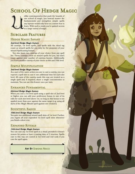 Dnd Witch Character, Wizard 5e, Dnd Witch, D And D Characters, 5e Classes, Dnd Subclasses, Homebrew Classes, Dnd Wizard, Character Tropes