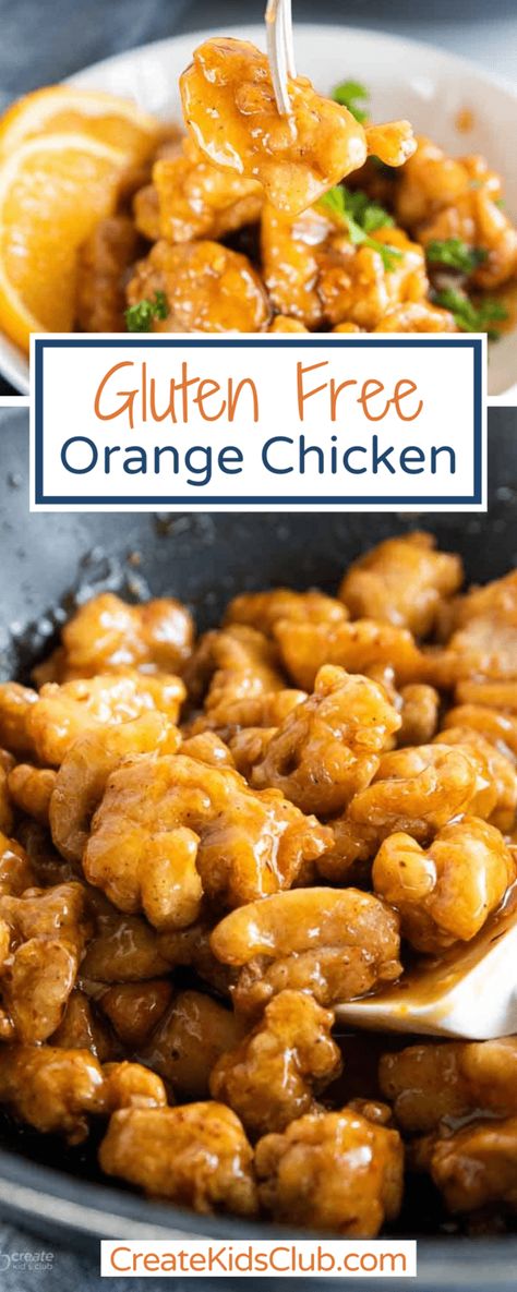 Homemade Orange Chicken Sauce, Gluten Free Orange Chicken Recipe, Homemade Orange Chicken, Gluten Free Orange Chicken, Gluten Free Chinese Food, Gluten Free Fried Chicken, Chicken Breakfast Recipes, Orange Chicken Sauce, Gluten Free Chinese