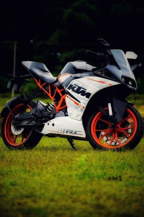 Ktm Bike, Rc 200, Cool Car Backgrounds, Ktm Rc 200, Best Cb, Duke Bike, Ktm Rc, Bike Drawing, Black Background Photography