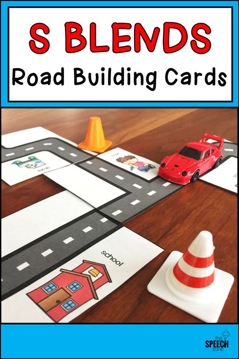 Use this s blend activity to keep students engaged and moving while practicing their speech. The materials include 60 cards each with a road segment and a practice word. The roads segments can be put together in any order making the activity different everytime you use it! S Blend Activities Speech Therapy, Slp Preposition Activities, Lateral Lisp Activities Speech Therapy, Spatial Concepts Speech Therapy, Frontal Lisp Activities Speech Therapy, Kids Speech Therapy, Speech Sound Disorders Activities, Speech Lessons, Speech Games